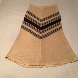 RL Linen Skirt Chevron Native Aztec Southwestern